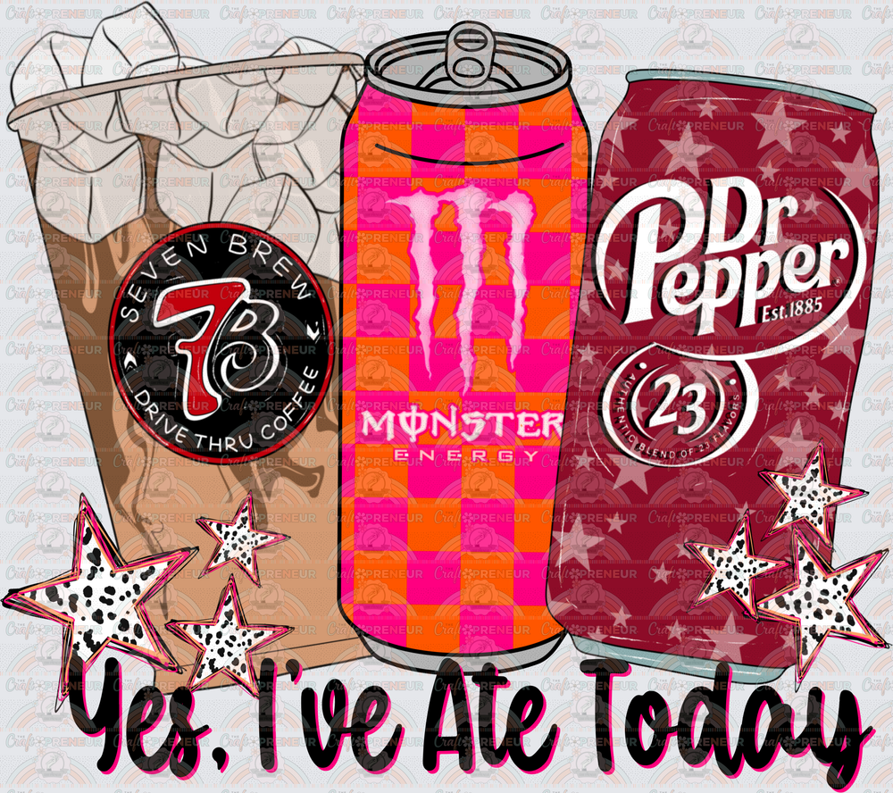 Drinks_7 Brew_Monster_Dr Pepper_Yes Ive ate Today_Sarcasm