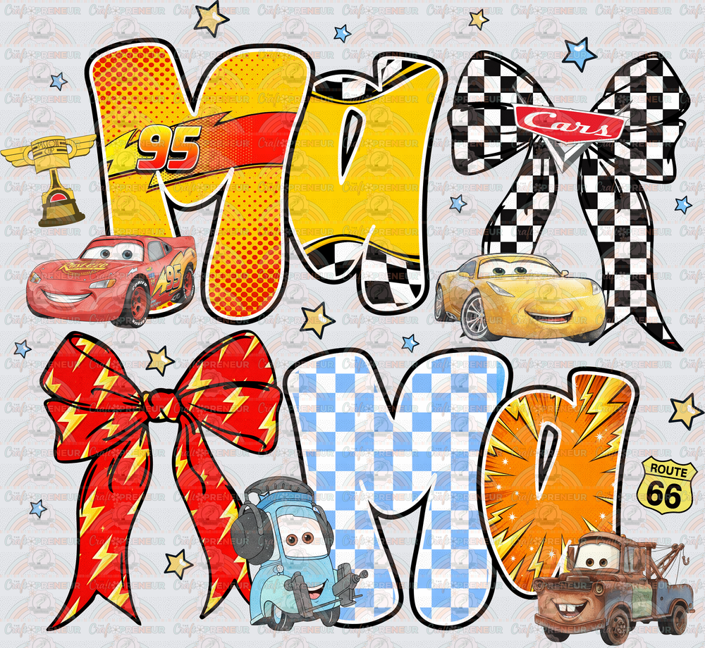Disney_Cars_Mama_Character Letters_Coquette Bow
