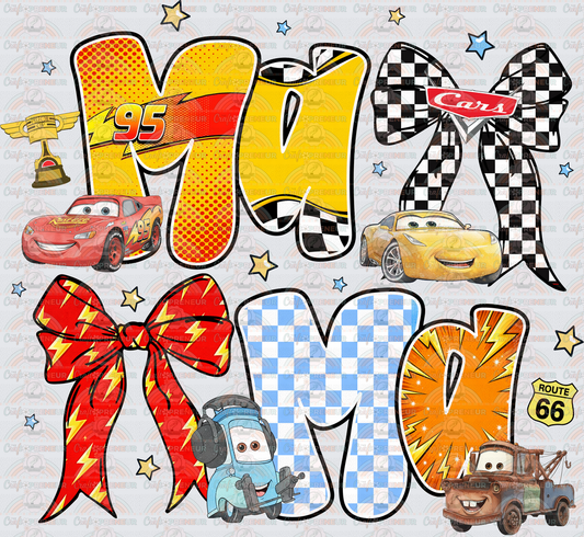 Disney_Cars_Mama_Character Letters_Coquette Bow
