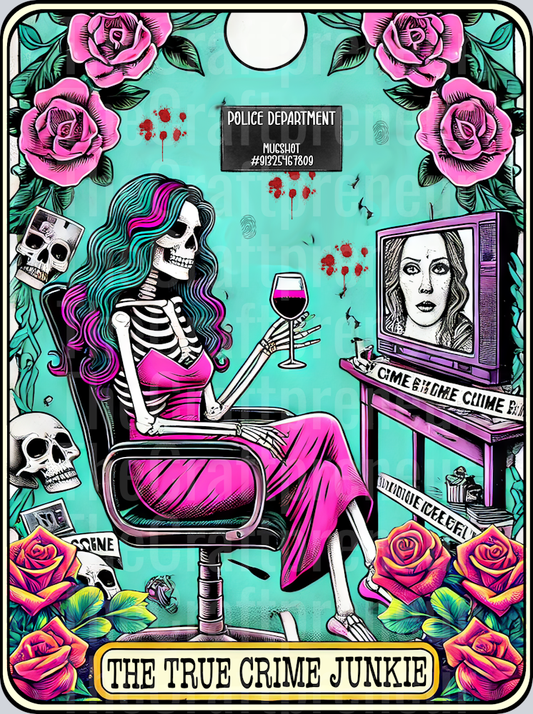 The True Crime Junkie Tarot Card DTF Transfer