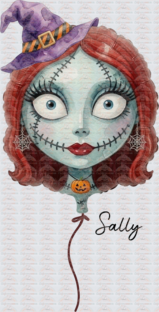 002_Disney_NBC_Nightmare Before Christmas_Jack and Sally_Balloon_Watercolor_Mickey Balloon_Sally