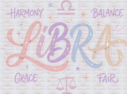 002_Zodiac_Astrology_Astrological Signs_Script_Typography_Watercolor_LIBRA