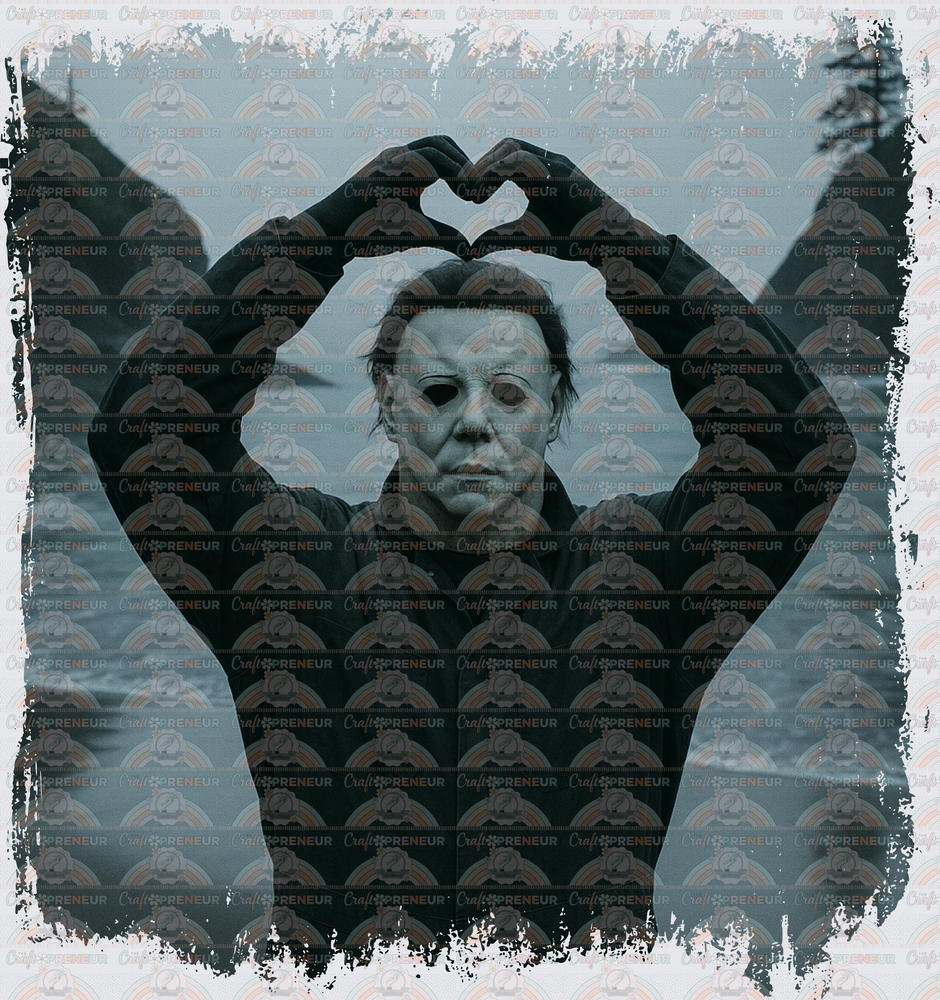 Movies_Horror_Halloween_Michael Myers_Heart Hands_Distressed_Slasher