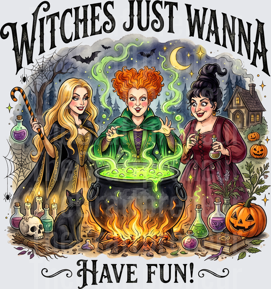 Disney_Hocus Pocus_Sanderson Sisters_Witchy_Witches Just Wanna Have Fun
