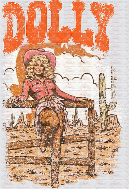 Music_Country Music_Dolly Parton_Western_Cowgirl_Distressed_Desert_Grunge