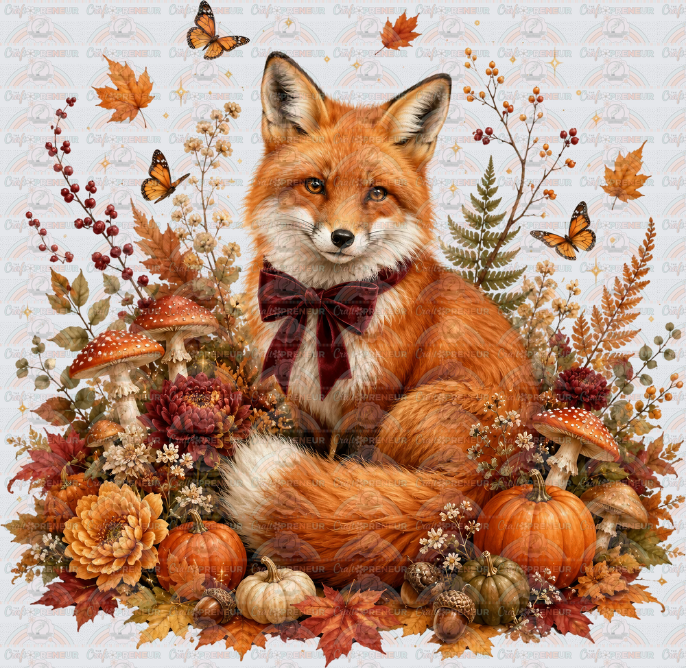 Fall_Animals_Fox_Nature_Bowtie_Woodland_Outdoors