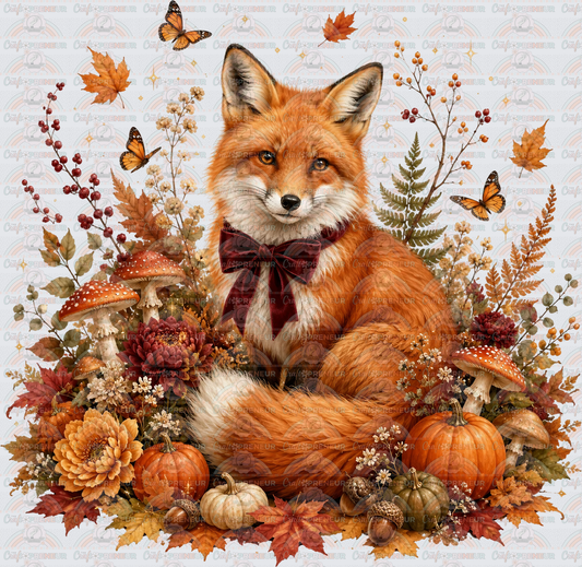 Fall_Animals_Fox_Nature_Bowtie_Woodland_Outdoors