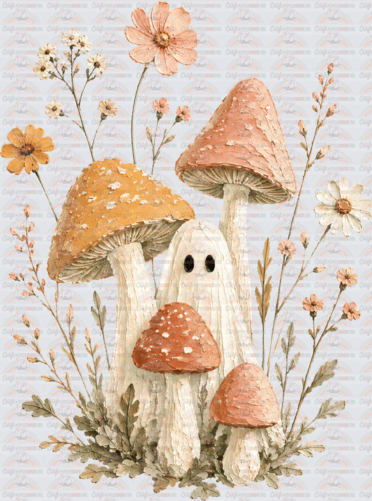 Plants_Fall_Mushrooms_Boho_Ghost_Minimalist_Wildlfowers_Faux Paint