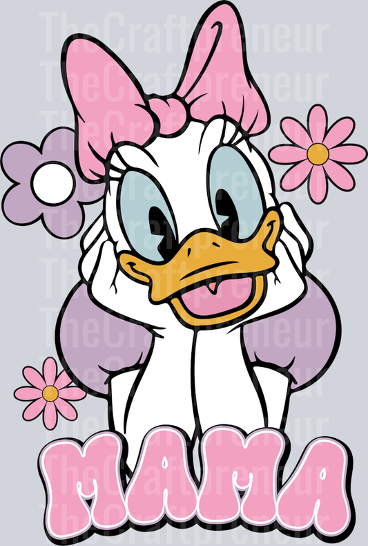 Mrs. Duck Mommy & Me Mama Mini DTF Transfer (Mama)