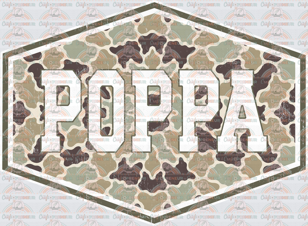 002_Dad_Fathers Day_Badge_Camo_Grandparent_Grandfather_Poppa 1