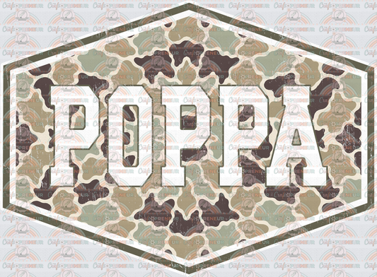 002_Dad_Fathers Day_Badge_Camo_Grandparent_Grandfather_Poppa 1