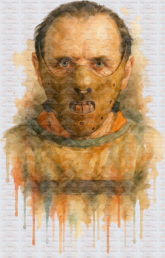 Movies_Hannibal_Halloween_Spooky Season_Murder_Killers_Mask_Watercolor