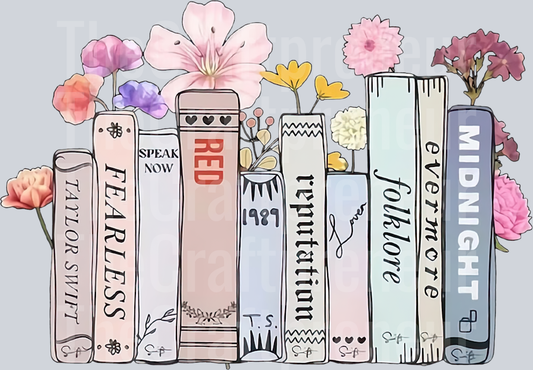 TS Book Stack Era DTF Transfer