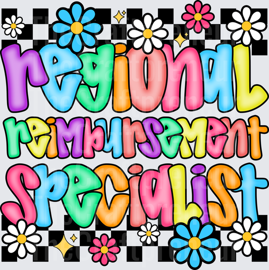 002_School_Teacher_B2S_Checkerboard_Retro_Typography_Regional Reimbursement Specialist