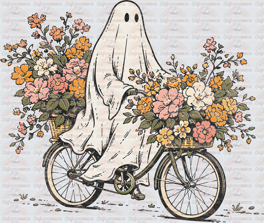 Halloween_Ghost_Florals_Boho_Minimalist_Bicycle_Distressed