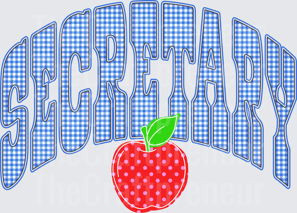 School_Jobs_Secretary_School Admin_Office Staff_Apple_Gingham_Preppy_Varsity