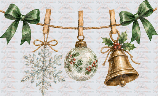 002_XMAS_Christmas_Clothes Line_Coquette Bow_Minimalist_Image Bundle_Snowflake_Ornament_Bell