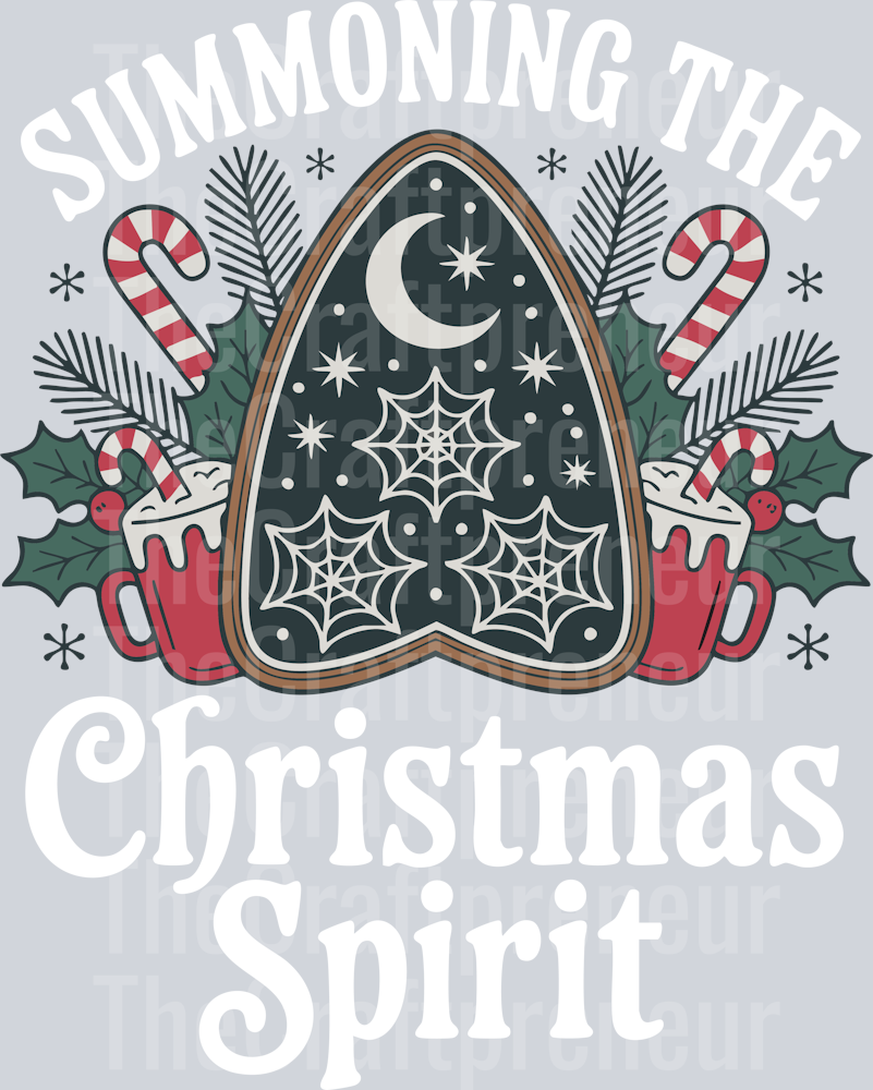 Christmas Ouiji Board DTF Transfer (White)