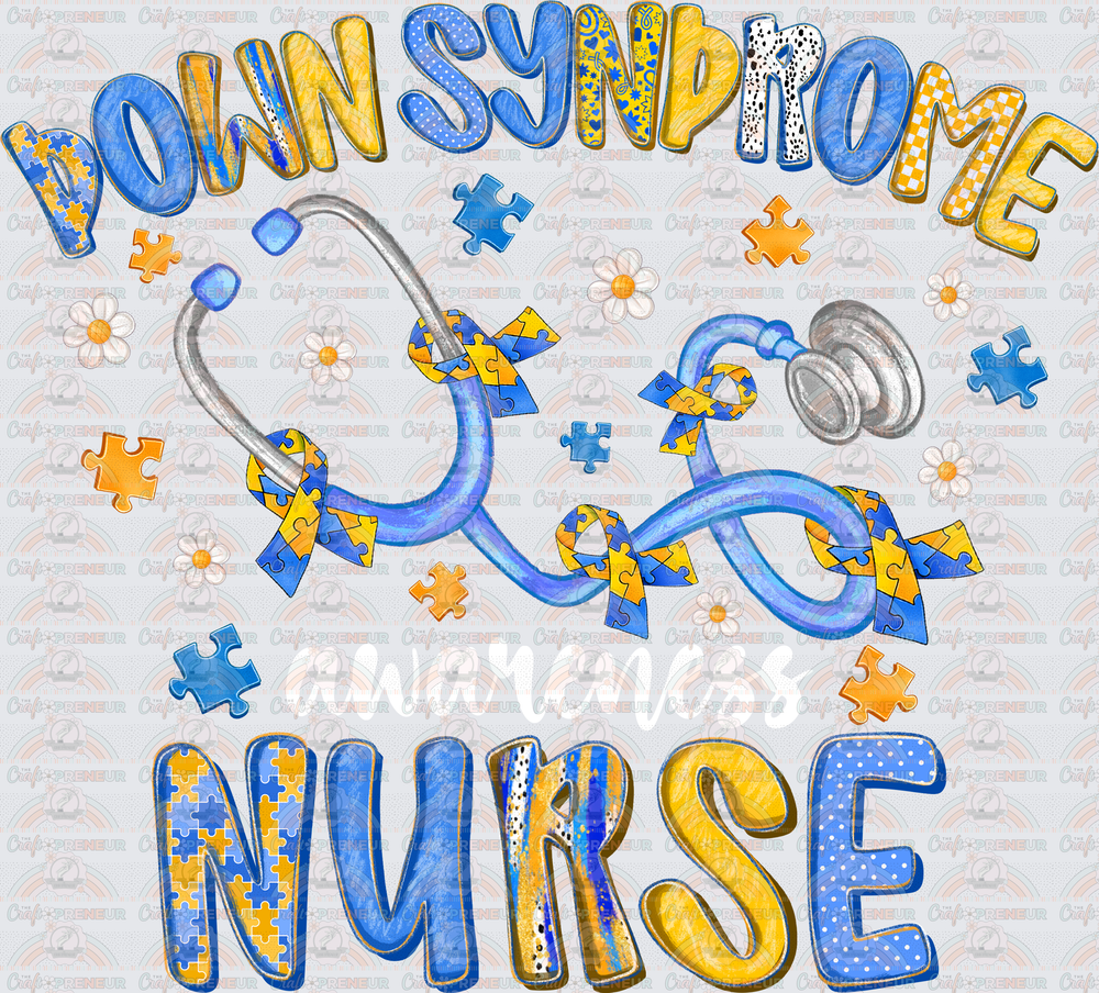 002_Causes_Down Syndrome_Awareness_Blue and Yellow_March Causes_Chromosomes_Nurse 1