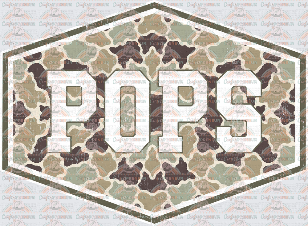 002_Dad_Fathers Day_Badge_Camo_Grandparent_Grandfather_Pops 1