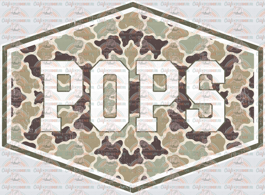 002_Dad_Fathers Day_Badge_Camo_Grandparent_Grandfather_Pops 1