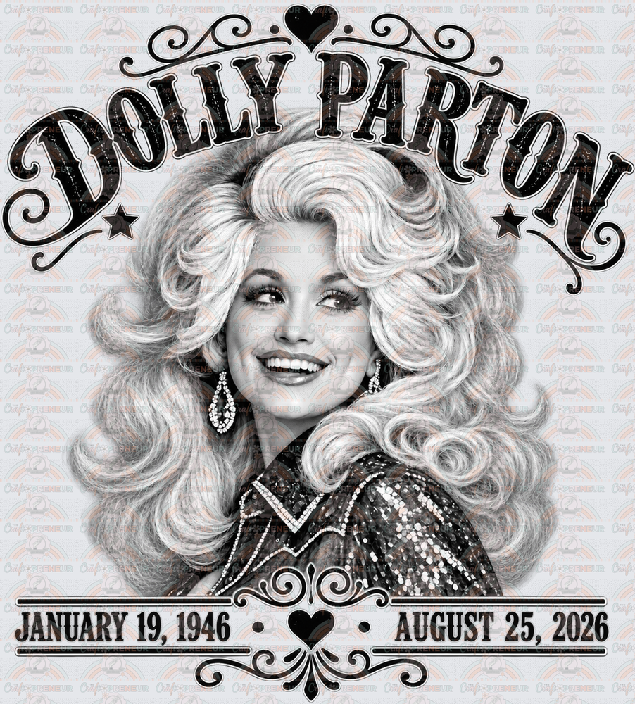 Music_Country Music_Dolly Parton_Tribute_Black and White