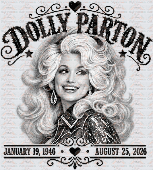 Music_Country Music_Dolly Parton_Tribute_Black and White