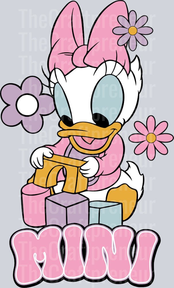 Mrs. Duck Mommy & Me Mama Mini DTF Transfer (Mini)