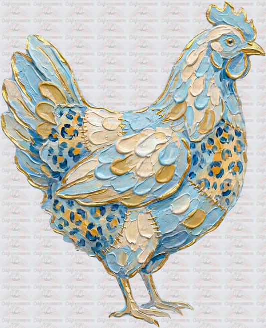 Animals_Farm Animals_Chickens_Faux Paint_Cheetah_3D Look_Hen_Farming