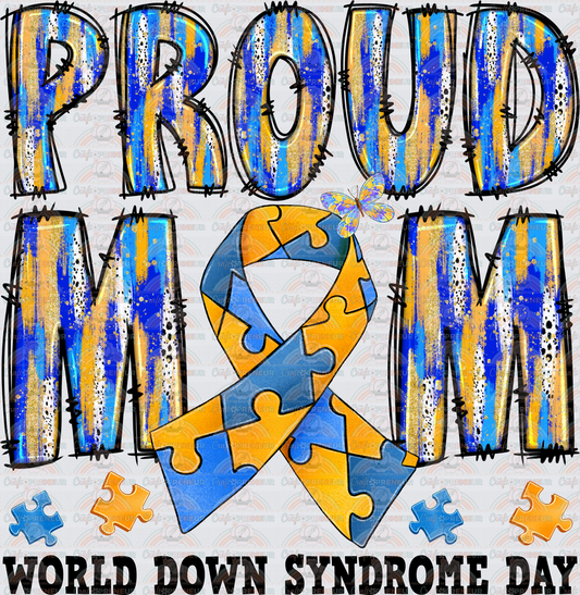 002_Causes_Down Syndrome_Awareness_Blue and Yellow_March Causes_Chromosomes_Proud Mom