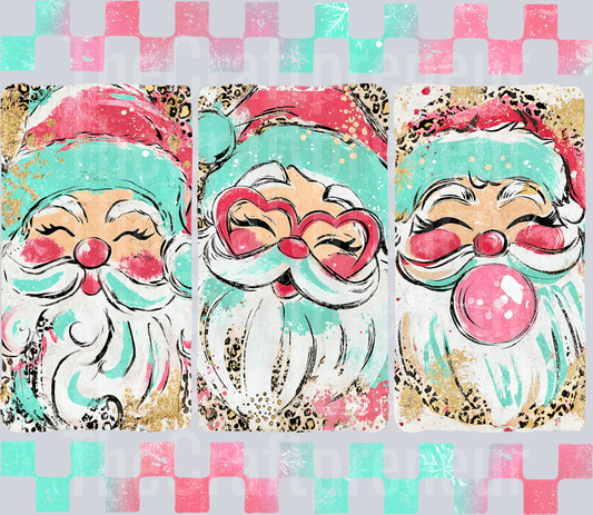 Preppy Vans Santa Bubble Pop DTF Transfer