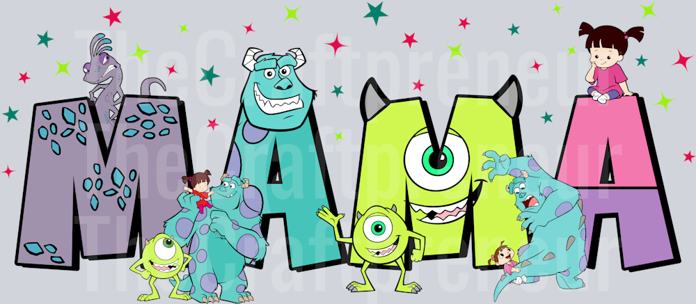 Monster Mama DTF Transfer