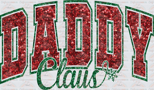 002_XMAS_Varsity_Faux Sequin_Typography_Family_Name Set_Daddy