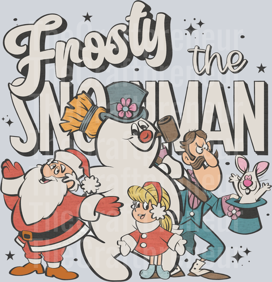 Frosty the Snowman Classic Retro DTF Transfer