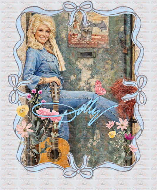 002_Music_Country_Dolly Parton_Signature Set_Butterfly_Back_Vintage