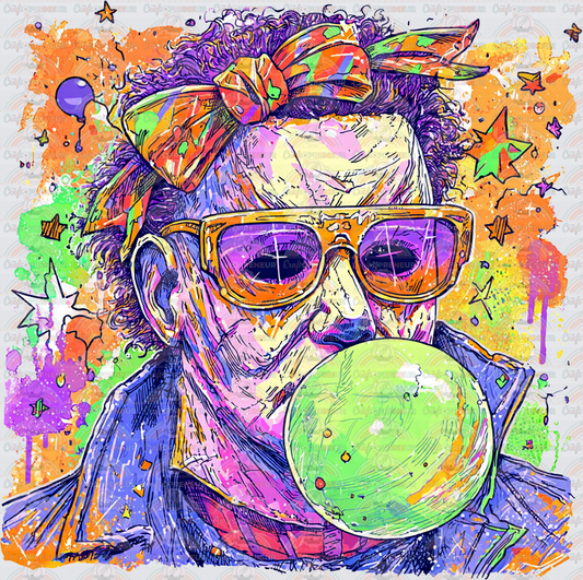 Halloween_Horror_Horror Movies_Michael Myers_Brush Stroke_Bubble Pop_Neon