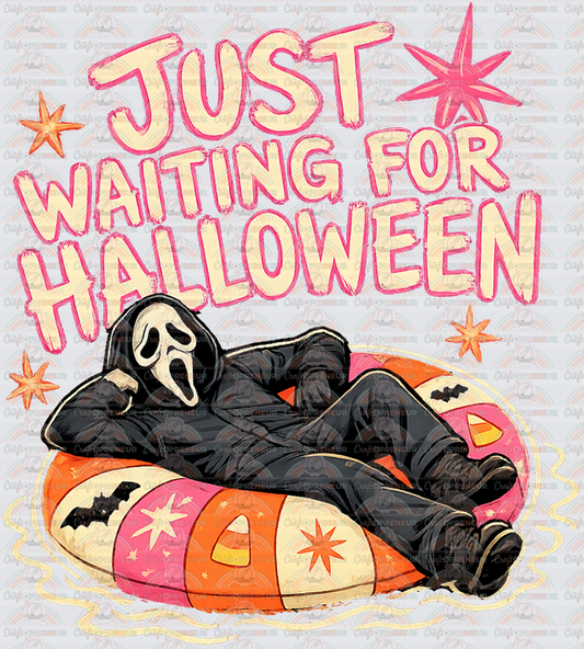 002_Halloween_Horror_Scream_Ghostface_Summer_Preppy_Floatie_Just Waiting for Halloween_Brush Stroke