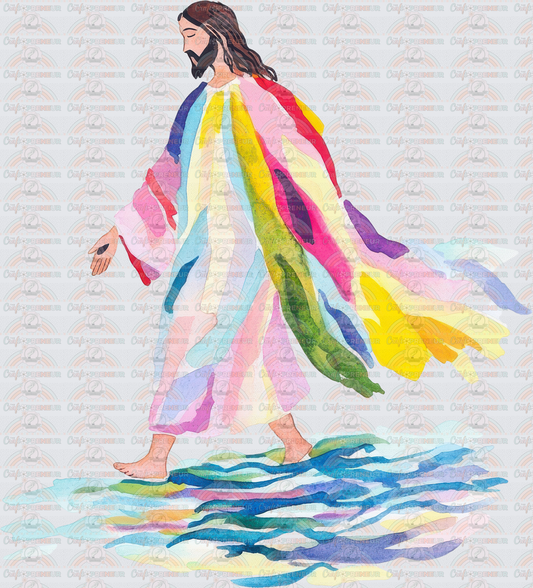 Faith_Watercolor_Walk on Water_Jesus_Artwork