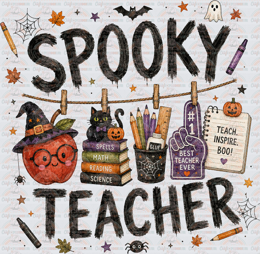 School_Jobs_Teacher_Halloween_Spooky Season_Clothesline_Supplies_Spooky Teacher