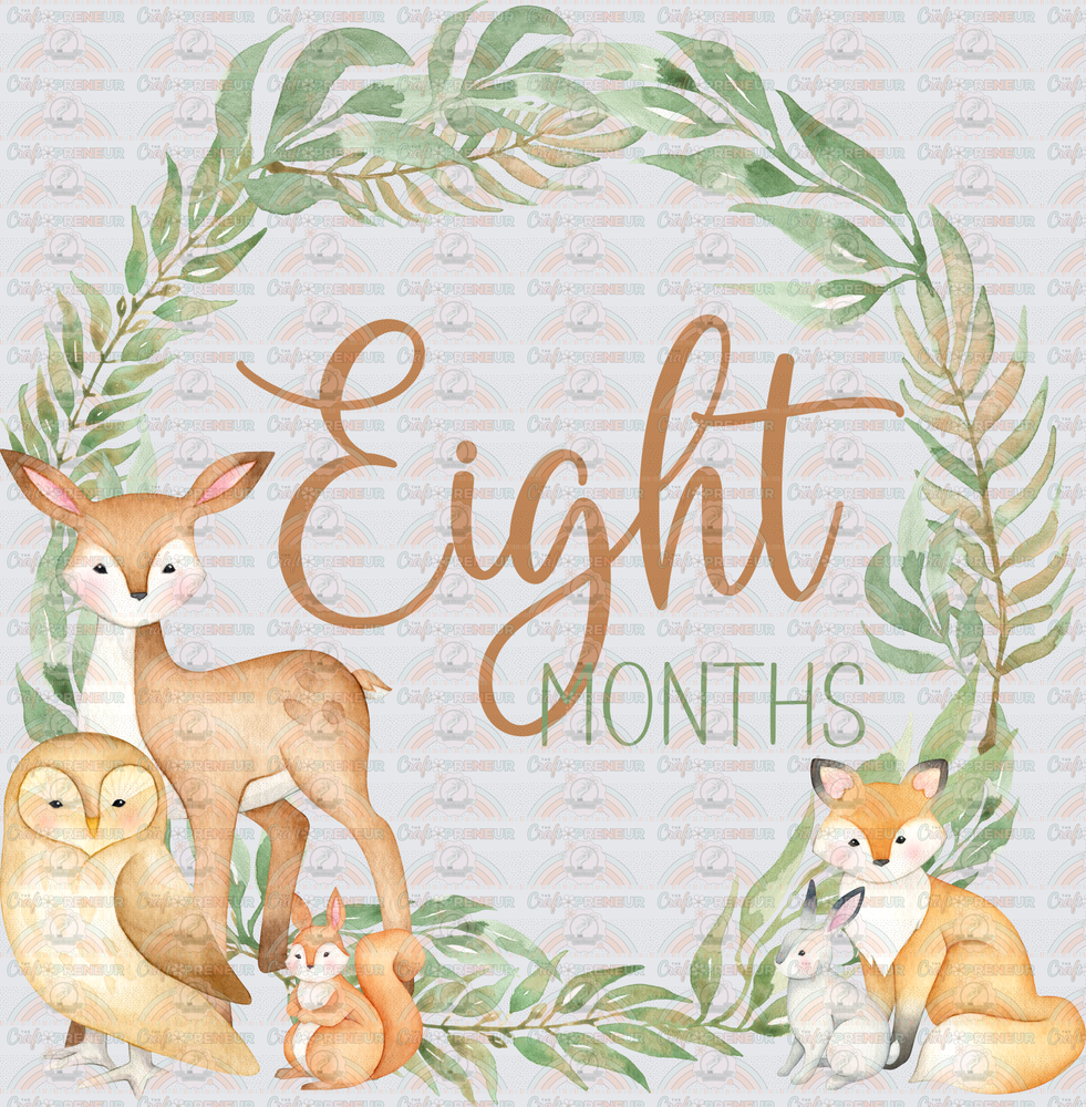 002_Family_Infant_Milestones_Woodland Cute Milestones_Deer_Fox_Squiirrel_8 Months