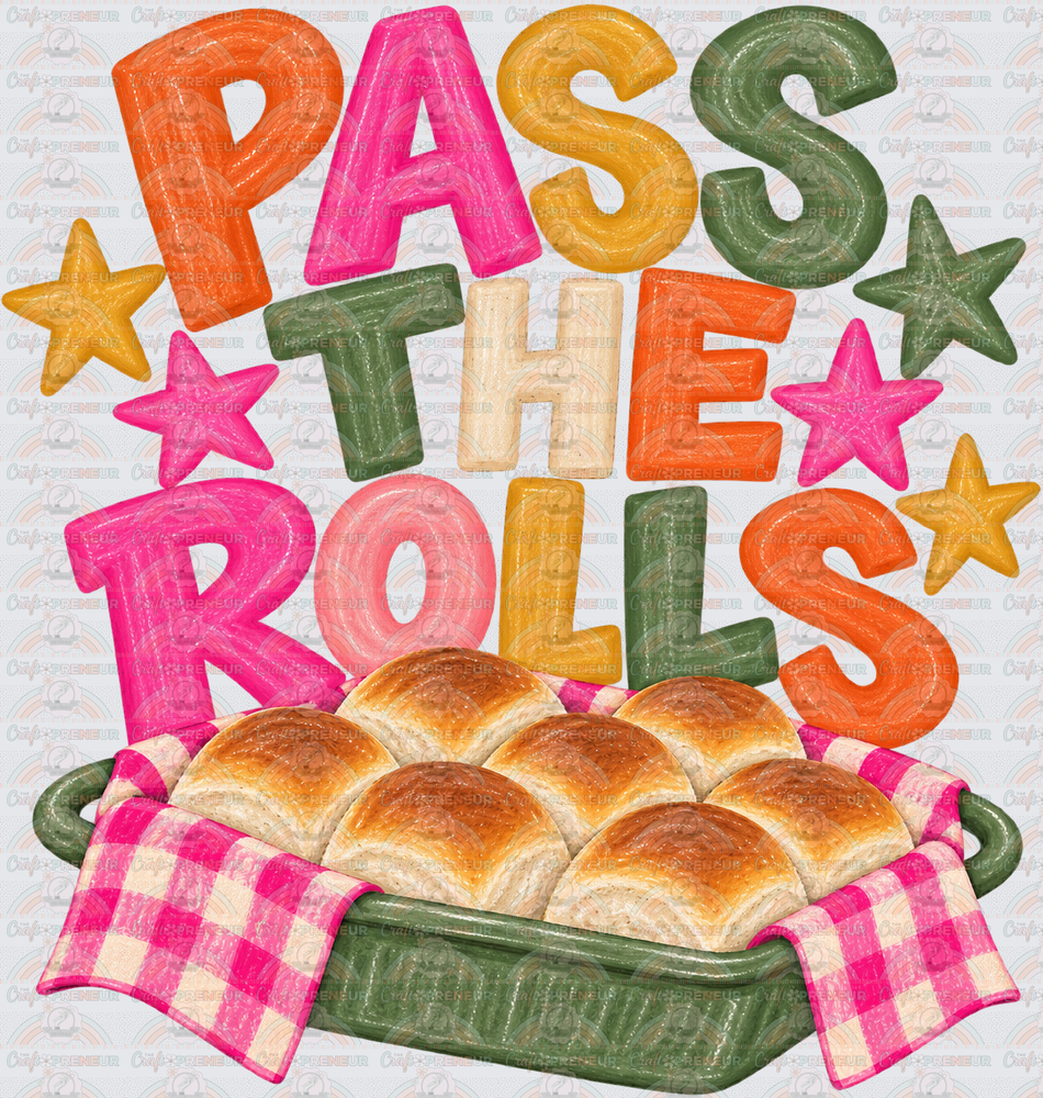 002_Holidays_Thanksgiving_Preppy_Brush Stroke_Family Set_Pass the Rolls