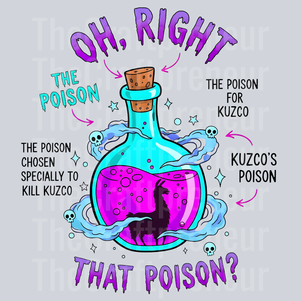 (Set!) Emperor Poison Bottle - Back - DTF Transfer – TheCraftpreneur