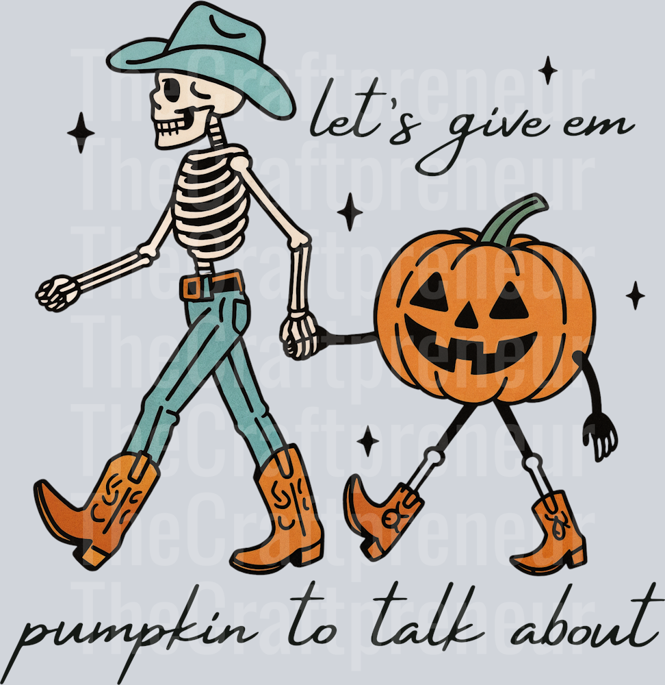 Lets Give Them Something to Talk About Halloween DTF Transfer
