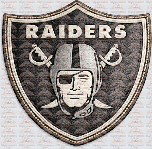 Faux Leather Patch_Las Vegas_Raiders