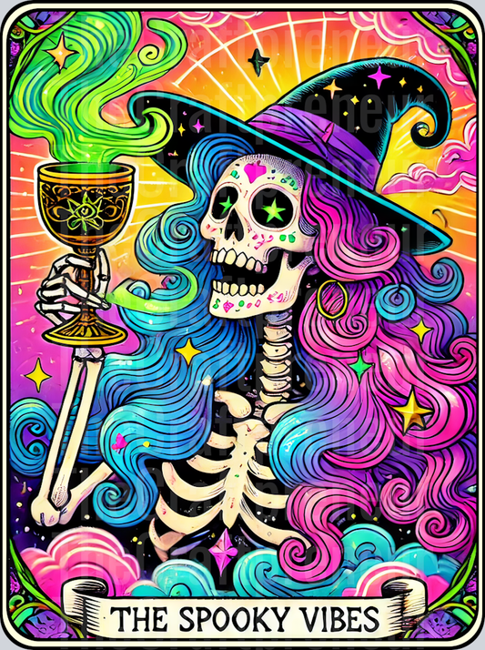 The Spooky Vibes Tarot Card DTF Transfer 3