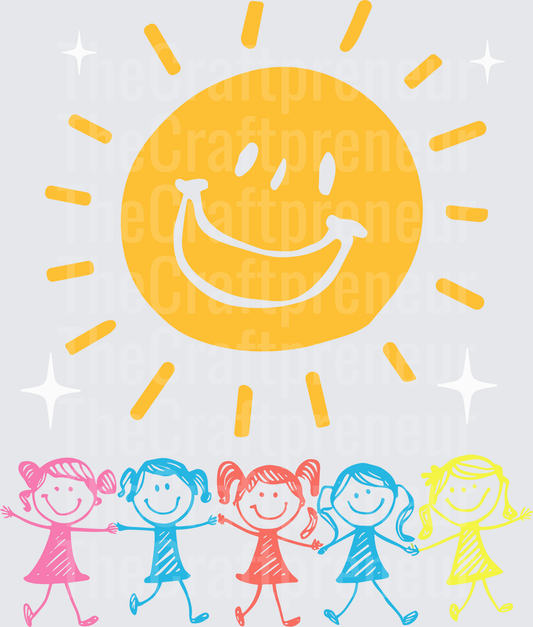 001_School_Jobs_Teacher_I Love My Job for all the little Reasons_Childcare_Daycare_Colorful_Sketch_White_Front