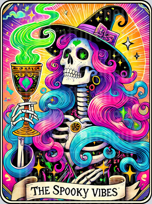 The Spooky Vibes Tarot Card DTF Transfer 2