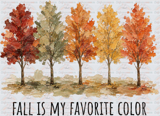 Fall_Autumn_Trees_Foliage_Fall is My Favorite Color_Watercolor