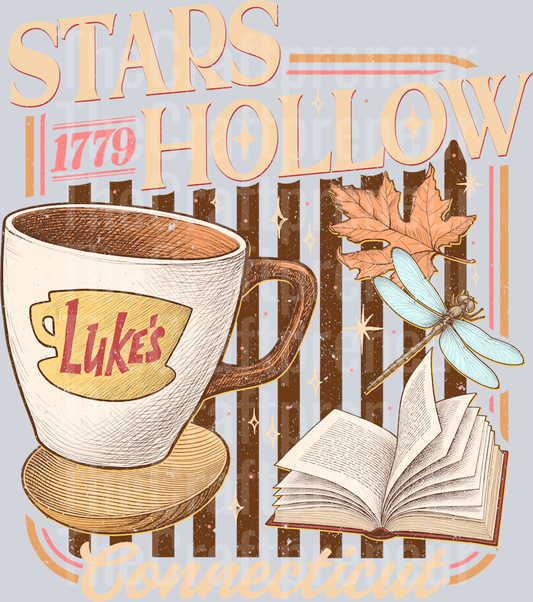 Gilmore Girls Stars Hallow Retro DTF Transfer (For Darks!)