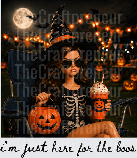 Halloween_Ratchet Barbie_Jack o Lantern_Im Just Here for the Boos_Pumpkin Spice_Candy_Trick or Treat_Full Moon_Witch